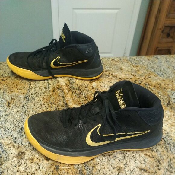 2017 Nike Kobe A.D. Mid BM City Edition Black Mamba Lakers AQ5164-001 Size 10